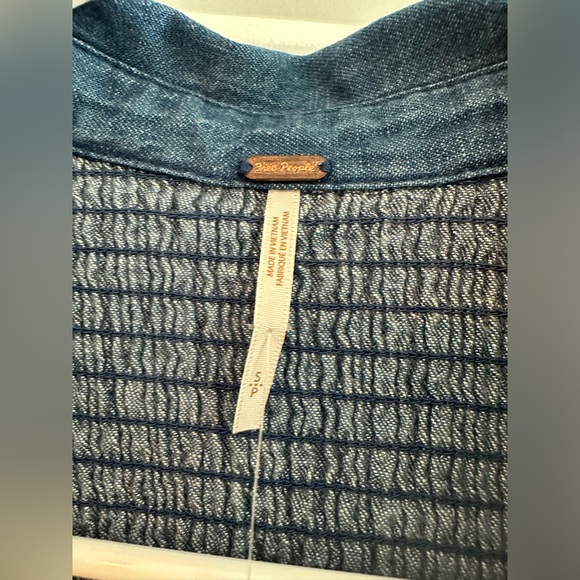 Free People Vanessa Denim Tunic NWT - Picture 4 of 6